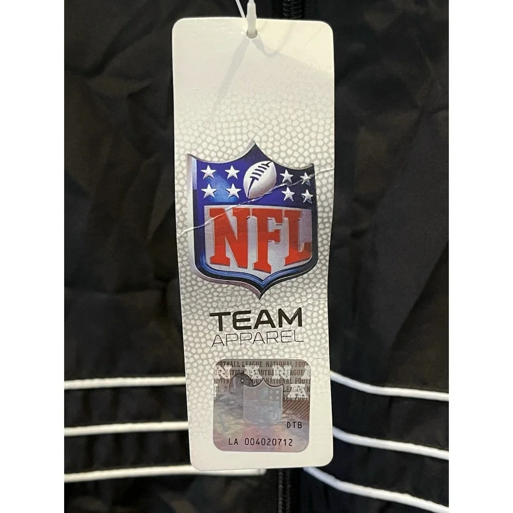 NWT Baltimore Ravens Jacket Sz L Black NFL Football Reebok Team Apparel Full Zip